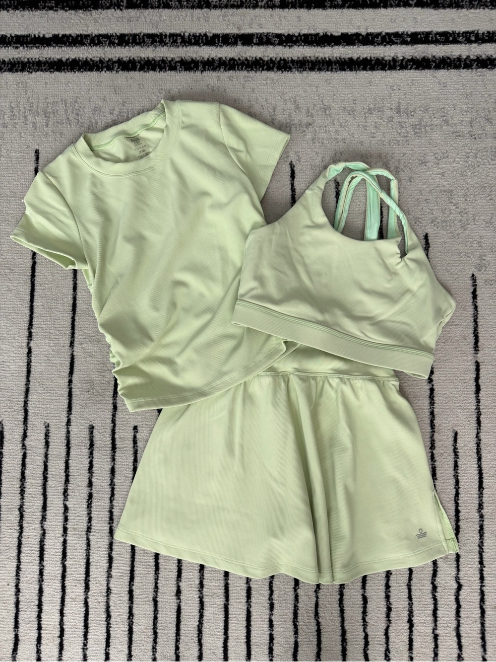 Salt Project Refined Ribbed Matcha Green Set